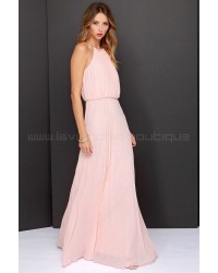 Bariano Melissa Peach Maxi Dress